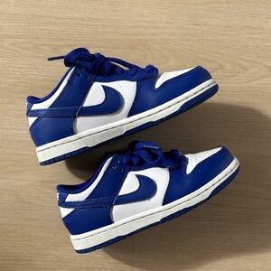 Nike Kids Royal Blue and White Sneakers